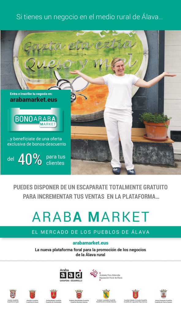 CARTEL-ARABA-MARKET-castell-OK_page-0001-1-591x1024 Si tienes un negocio en la Cuadrilla de Aiaraldea, puedes disponer de un escaparate totalmente gratuito para darte a conocer, promocionarte e incrementar tus venas