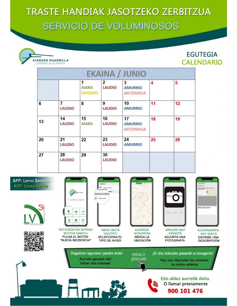 CalendarioVoluminososJunio2022_cuadrilladeayala-791x1024 CALENDARIO JUNIO Reciclaje de voluminosos en Aiaraldea
