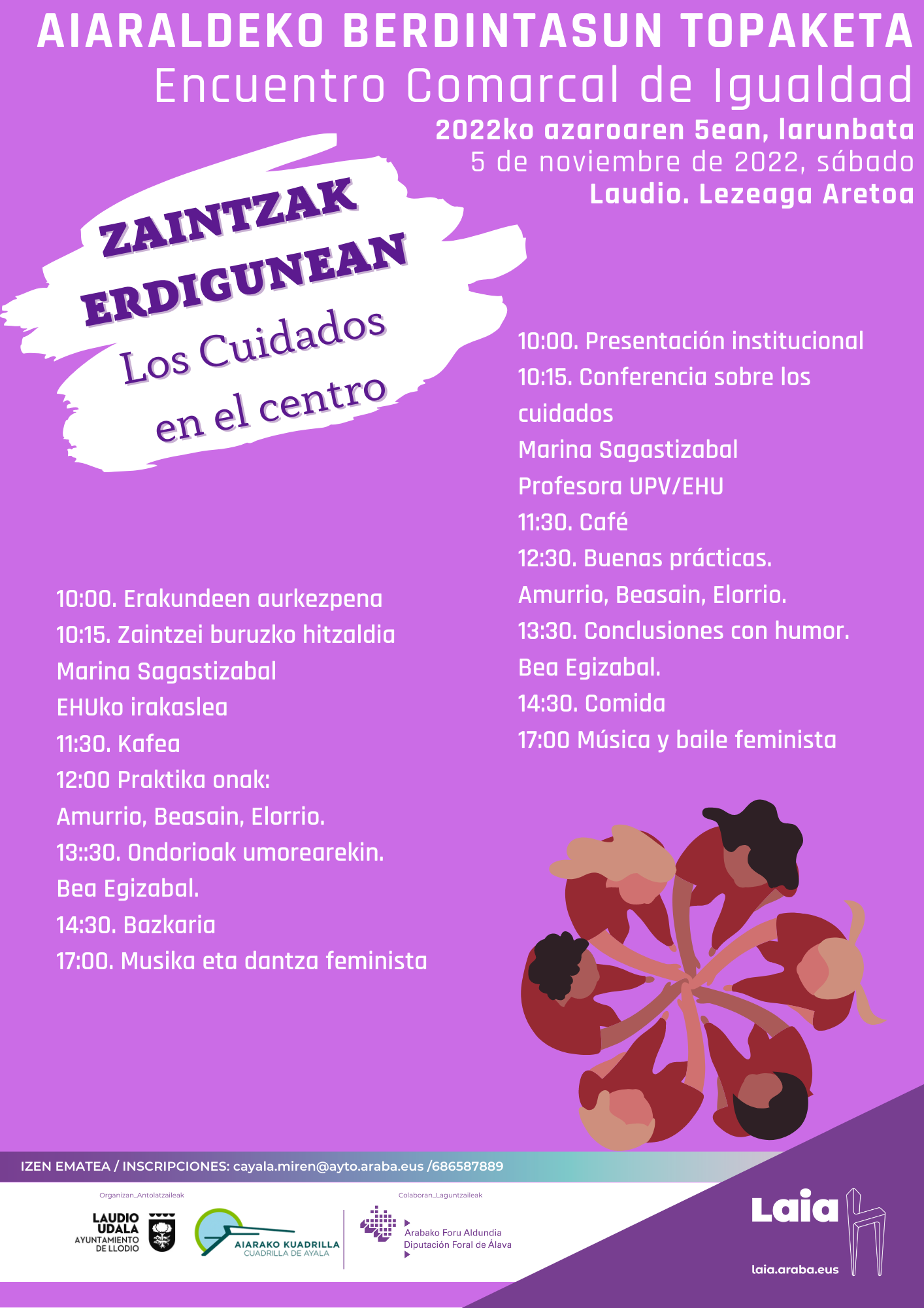 Topaketa2022-2 Aiaraldeko Kuadrillak Aiaraldeko Berdintasun Topaketa 2022 eskainiko du