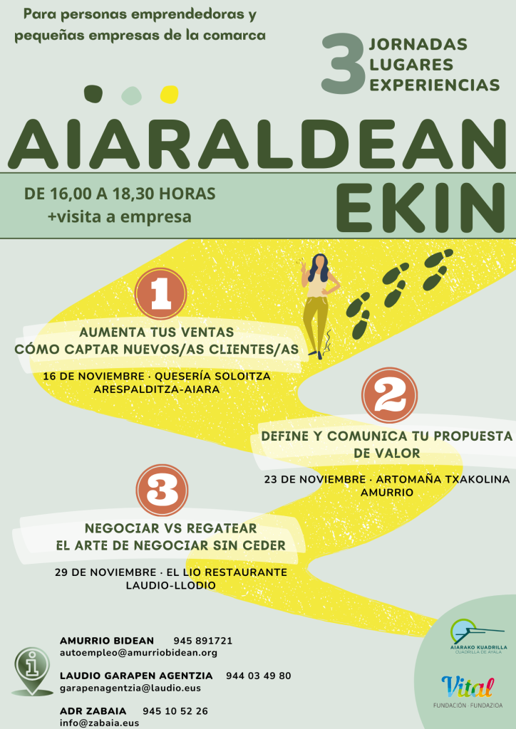 programa_cast-724x1024 La Cuadrilla de Aiaraldea organiza 3 jornadas de formación para personas emprendedoras y pequeñas empresas de la comarca