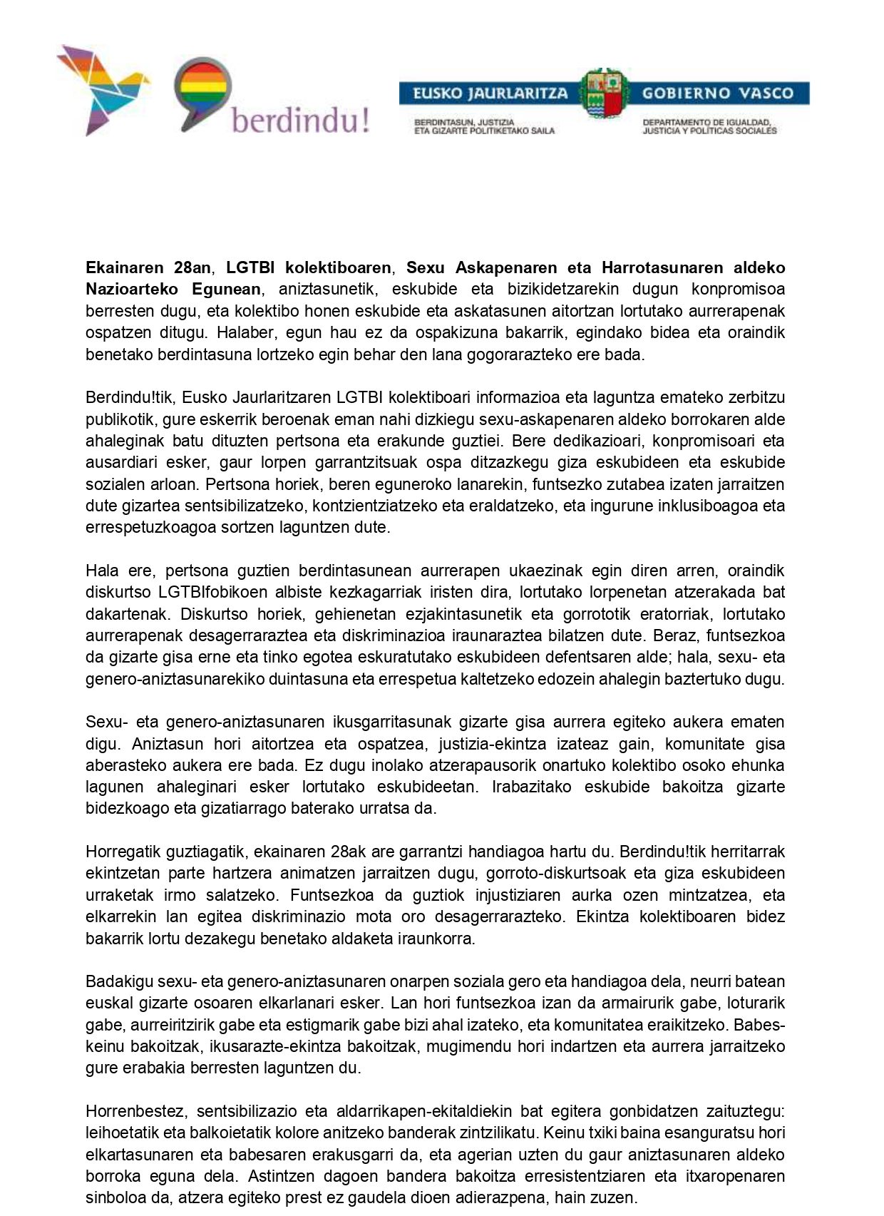 E28-eusk-2024_page-0001-e1719491790424 Ekainaren 28an, LGTBIQ+ kolektiboaren Sexu Askapenaren eta Harrotasunaren Nazioarteko Eguna