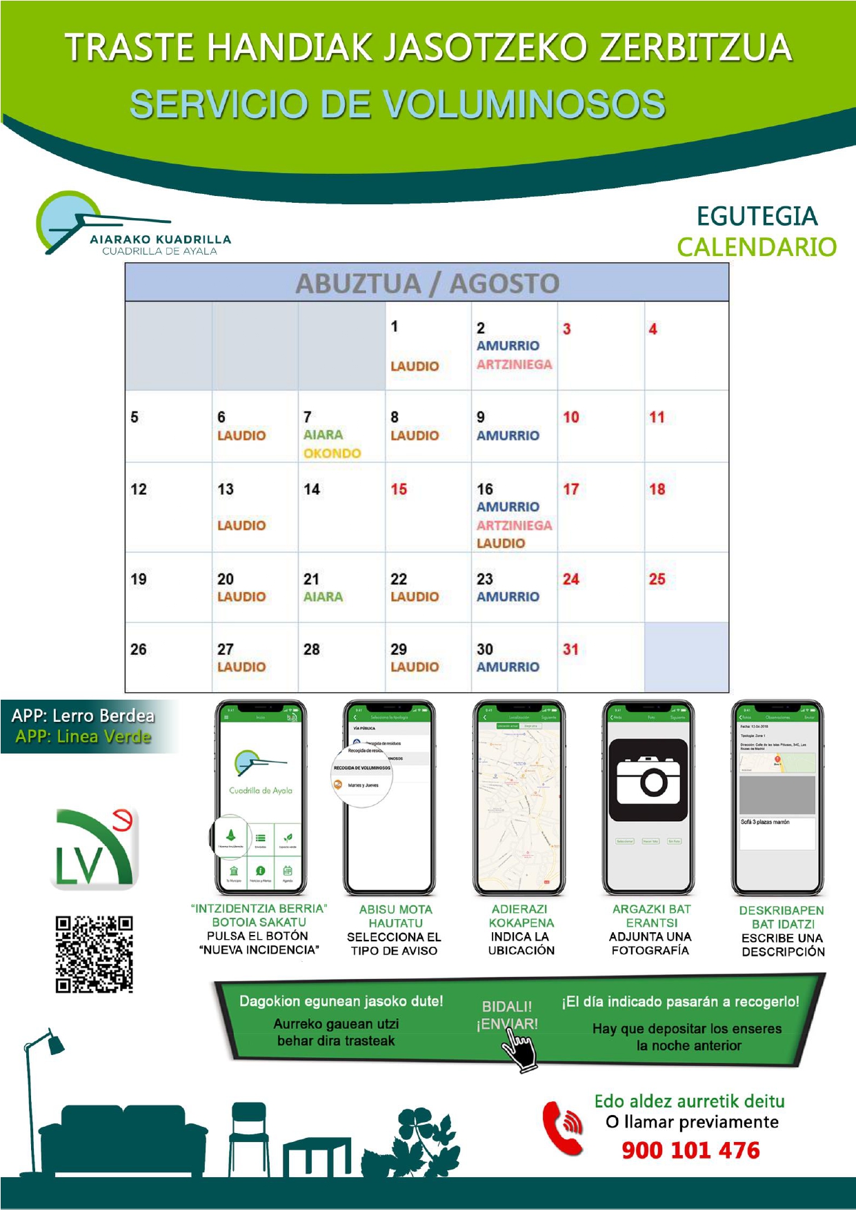 08_Abuztua-2024-1 CALENDARIO AGOSTO Recogida selectiva de residuos voluminosos y enseres en la Cuadrilla de Aiaraldea