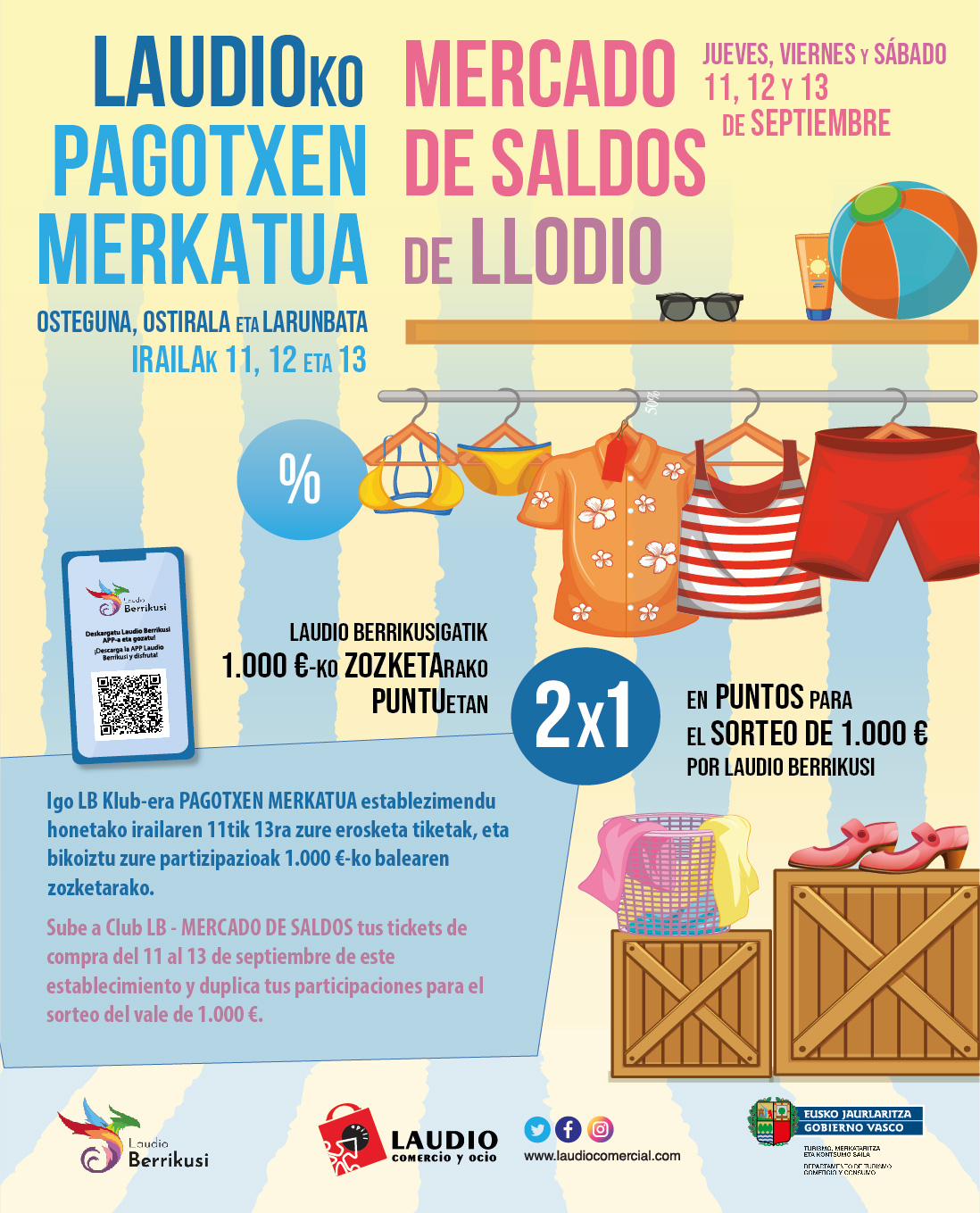 APILL-SALDOS-RRSS-PORTADA NUEVA EDICIÓN DEL MERCADO DE SALDOS DE VERANO EN LAS CALLES DE LLODIO