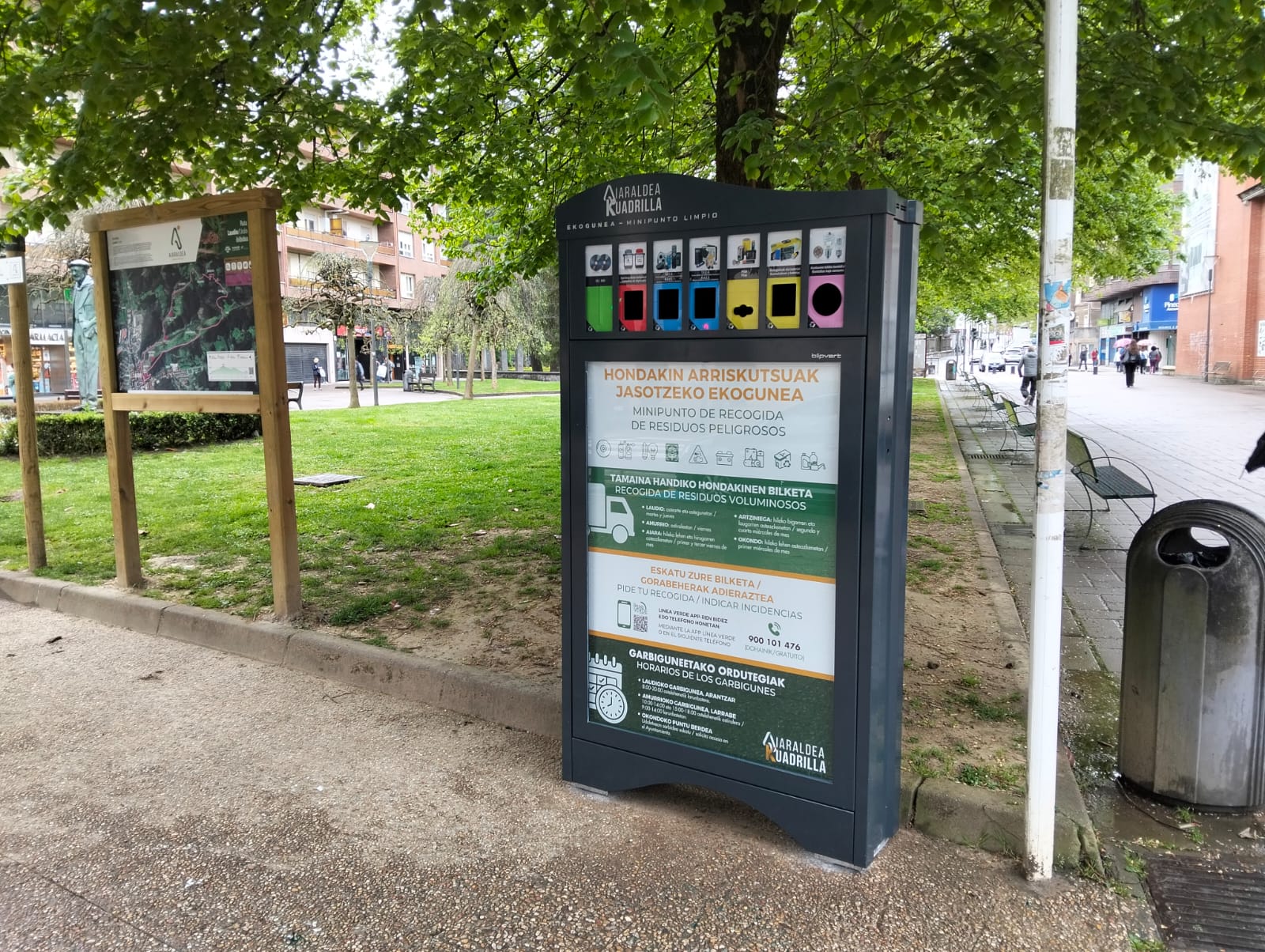 Lamuza La Cuadrilla de Aiaraldea renueva y refuerza su red de minipuntos limpios-ekoguneak