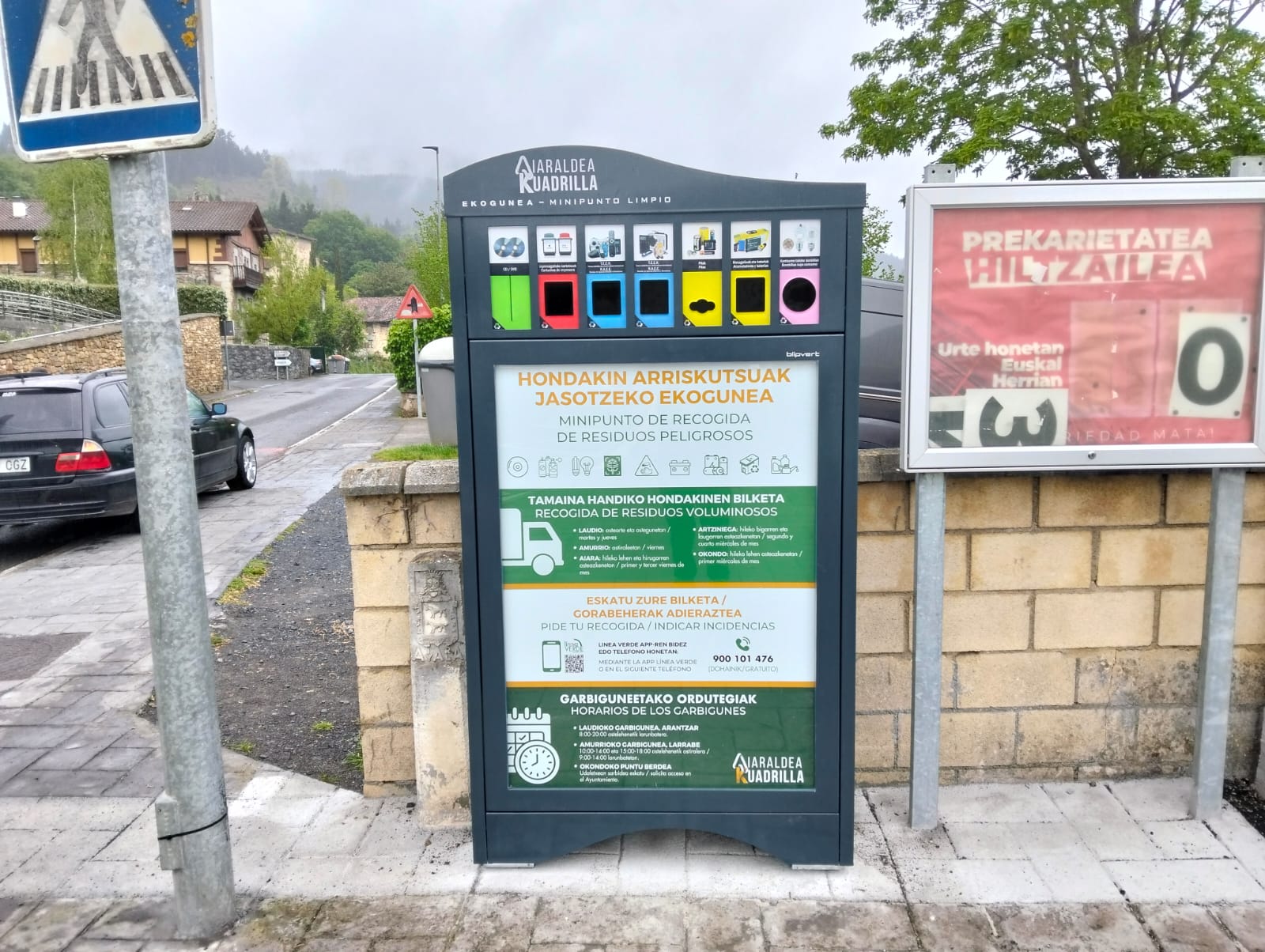 Padura La Cuadrilla de Aiaraldea renueva y refuerza su red de minipuntos limpios-ekoguneak