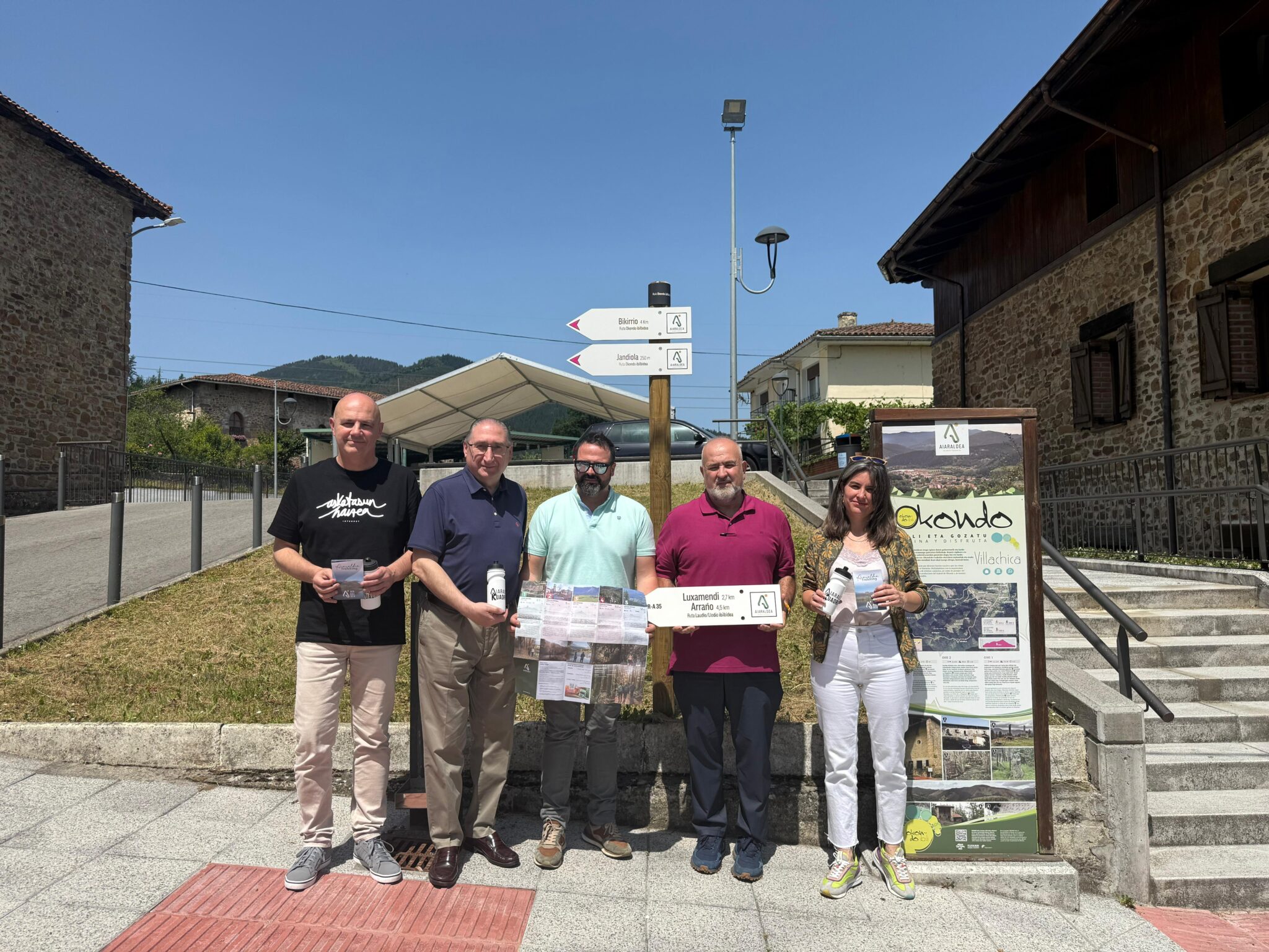 Presentacion-Aiaraldea-Trekking-2-scaled La Cuadrilla de Aiaraldea presenta Aiaraldea Trekking, su nueva red de senderos que recorren la comarca