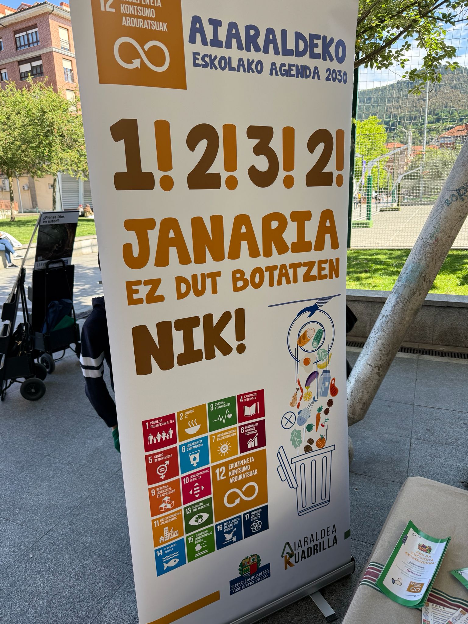 Agenda-2030 El alumnado de Aiaraldea lidera acciones de sensibilización contra el desperdicio alimentario en el marco de la Agenda Escolar 2030
