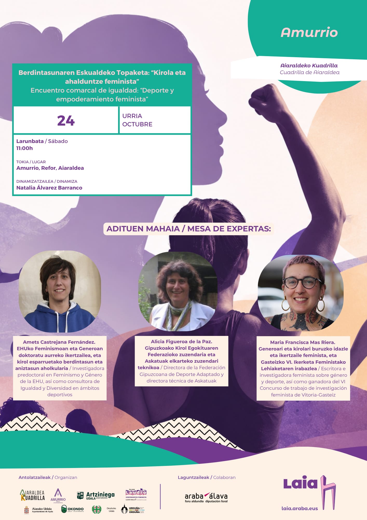 WhatsApp-Image-2026-10-20-at-11.11.31 Aiaraldeak 2026ko Berdintasun Topaketa egingo du Amurrion, kirolaren, emakume kirolarien eta ahalduntze feministaren inguruan